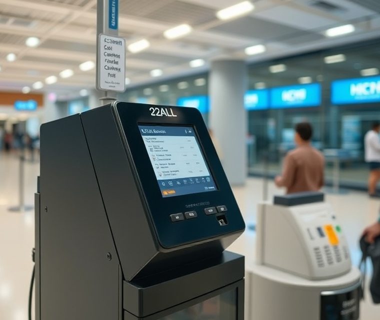 Orderly waiting area with a ticketing system